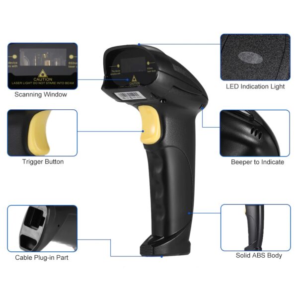 COD-50U _ Leitor laser sem fio bluetooth/USB - Image 2